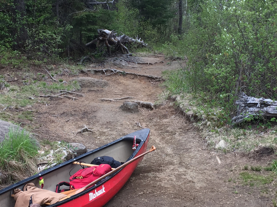 Portage landing along the BWCA's Kawishiwi River